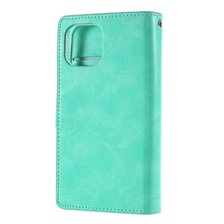 MERCURY GOOSPERY Mansoor Wallet Diary Leather Cover Protection Phone Case for iPhone 11 6.1 inch (2019) - Cyan-2