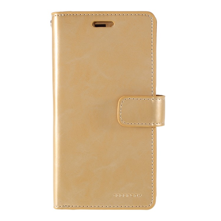 MERCURY GOOSPERY Mansoor Wallet Diary Leather Cover Protection Phone Case for iPhone 11 6.1 inch (2019) - Gold-1