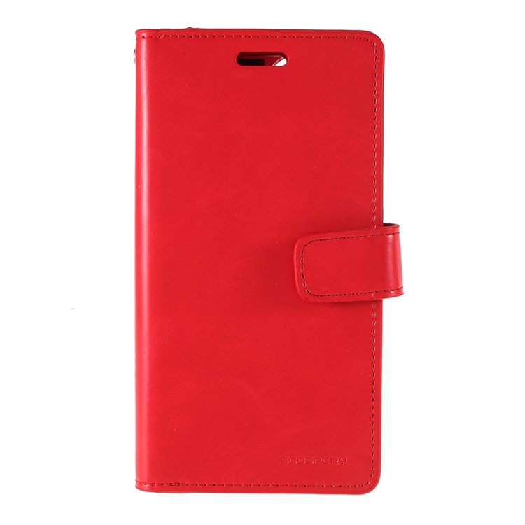 MERCURY GOOSPERY Mansoor Wallet Diary Leather Cover Protection Phone Case for iPhone 11 6.1 inch (2019) - Red-1