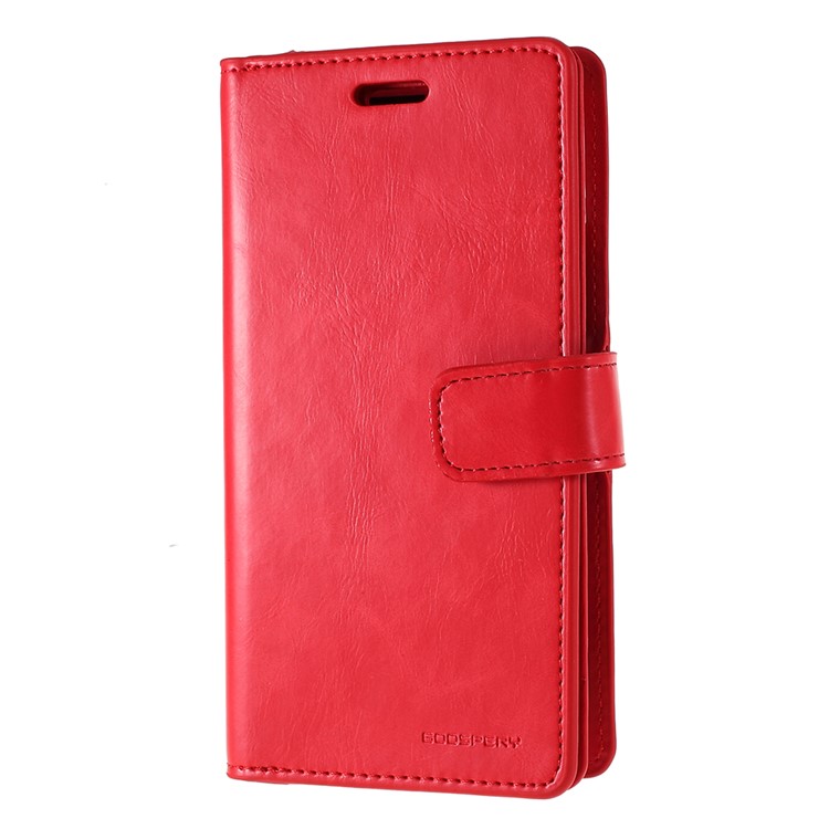 MERCURY GOOSPERY Mansoor Wallet Diary Leather Cover Protection Phone Case for iPhone 11 6.1 inch (2019) - Red-2