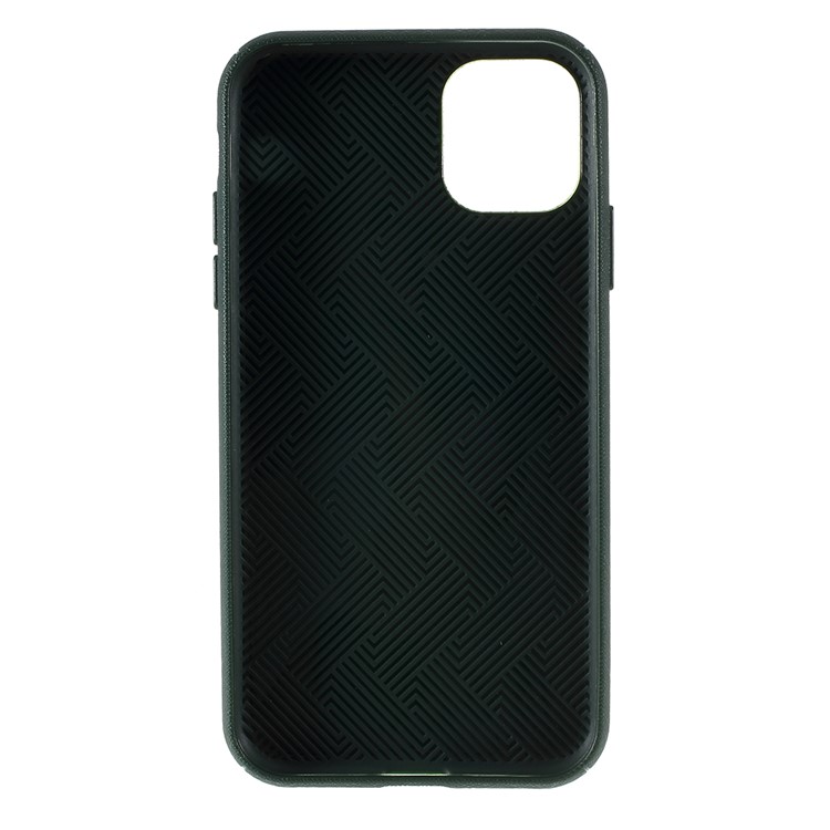 MERCURY GOOSPERY Style Lux Textured TPU Phone Cover for iPhone (2019) 6.5-inch - Dark Green-4