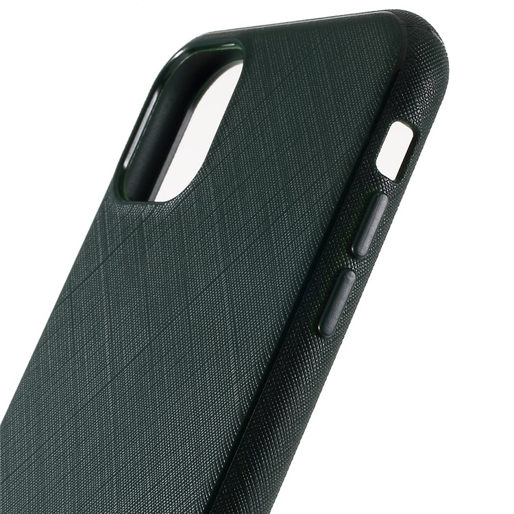 MERCURY GOOSPERY Style Lux Textured TPU Phone Cover for iPhone (2019) 6.5-inch - Dark Green-6