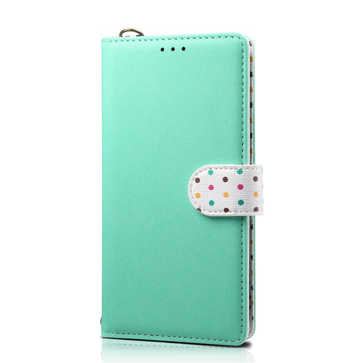 Custodia In Pelle Vintage Con Cinturino Per Iphone (2019) Da 6,1 Pollici - Ciano-1