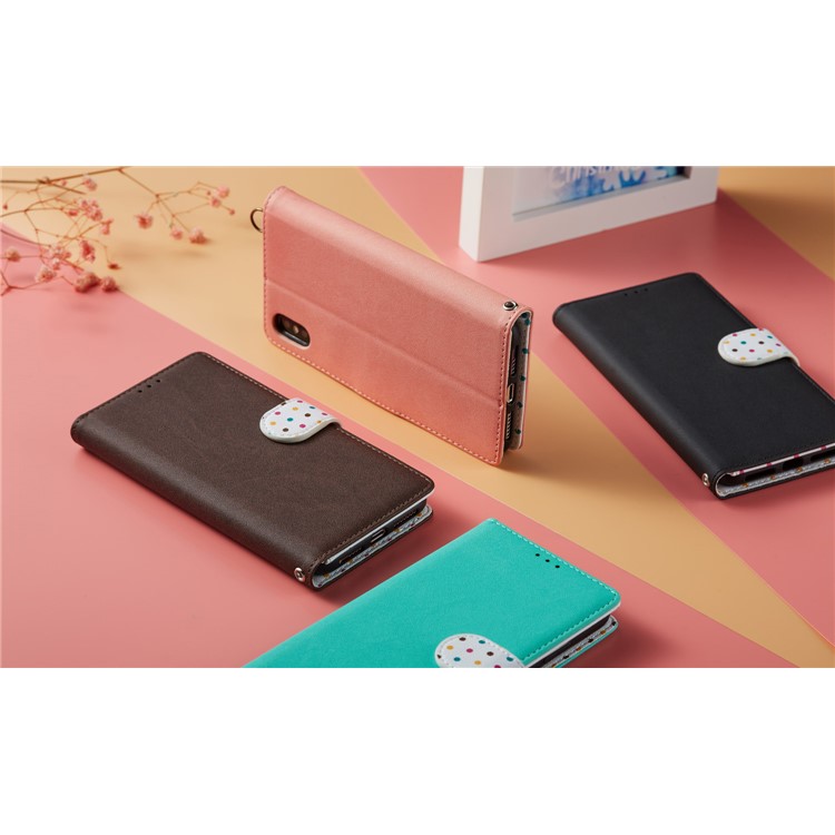 Custodia In Pelle Vintage Con Cinturino Per Iphone (2019) Da 6,1 Pollici - Ciano-10