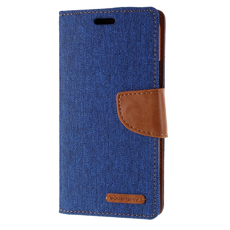 MERCURY GOOSPERY Canvas Diary Leather Wallet Case with Stand Cover for iPhone 11 6.1 inch (2019) - Baby Blue-2