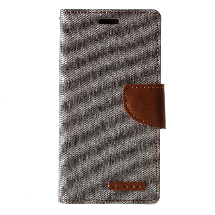 MERCURY GOOSPERY Funda De Cuero Con Billetera De Lona Para Iphone (2019) De 5.8 Pulgadas - Gris-1