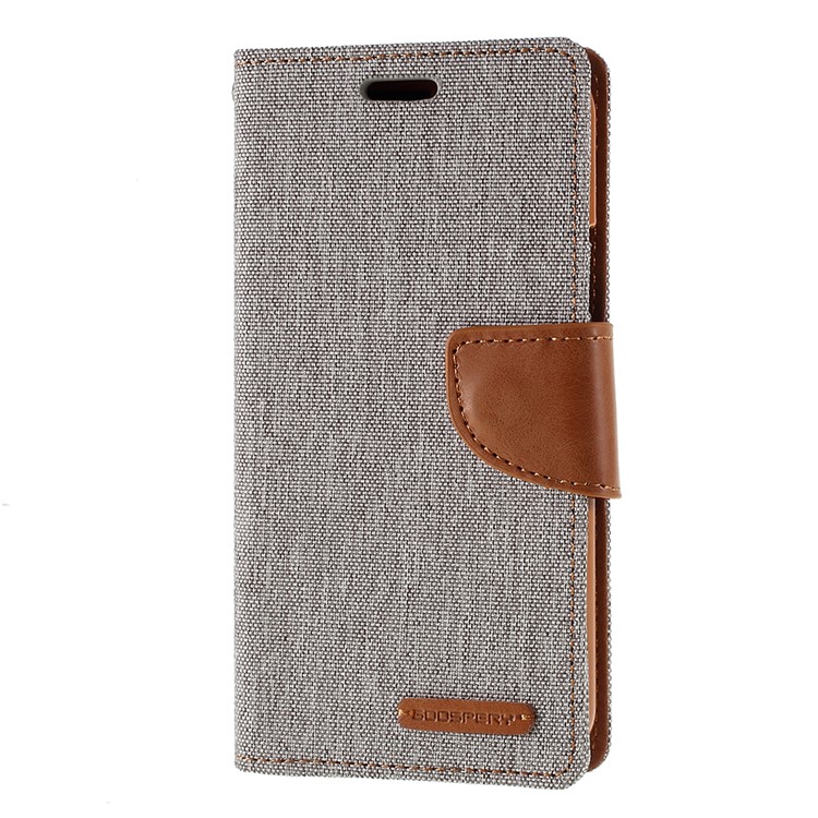 MERCURY GOOSPERY Funda De Cuero Con Billetera De Lona Para Iphone (2019) De 5.8 Pulgadas - Gris-2