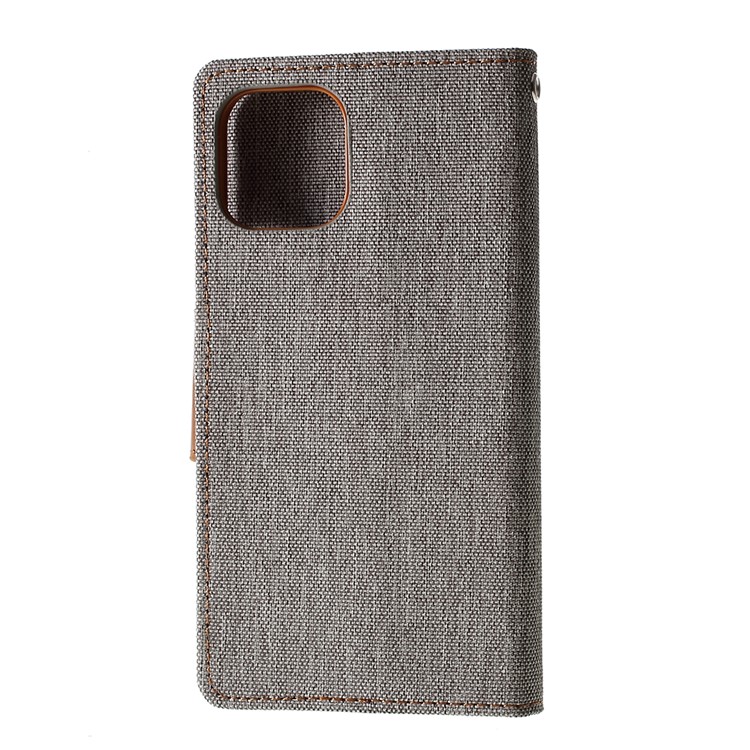 MERCURY GOOSPERY Funda De Cuero Con Billetera De Lona Para Iphone (2019) De 5.8 Pulgadas - Gris-3