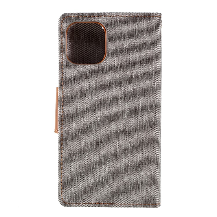 MERCURY GOOSPERY Funda De Cuero Con Billetera De Lona Para Iphone (2019) De 5.8 Pulgadas - Gris-4