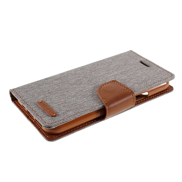MERCURY GOOSPERY Funda De Cuero Con Billetera De Lona Para Iphone (2019) De 5.8 Pulgadas - Gris-5