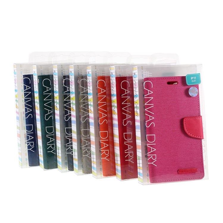 MERCURY GOOSPERY Canvas Leather Wallet Case for iPhone 11 Pro Max 6.5 inch (2019) - Rose-16