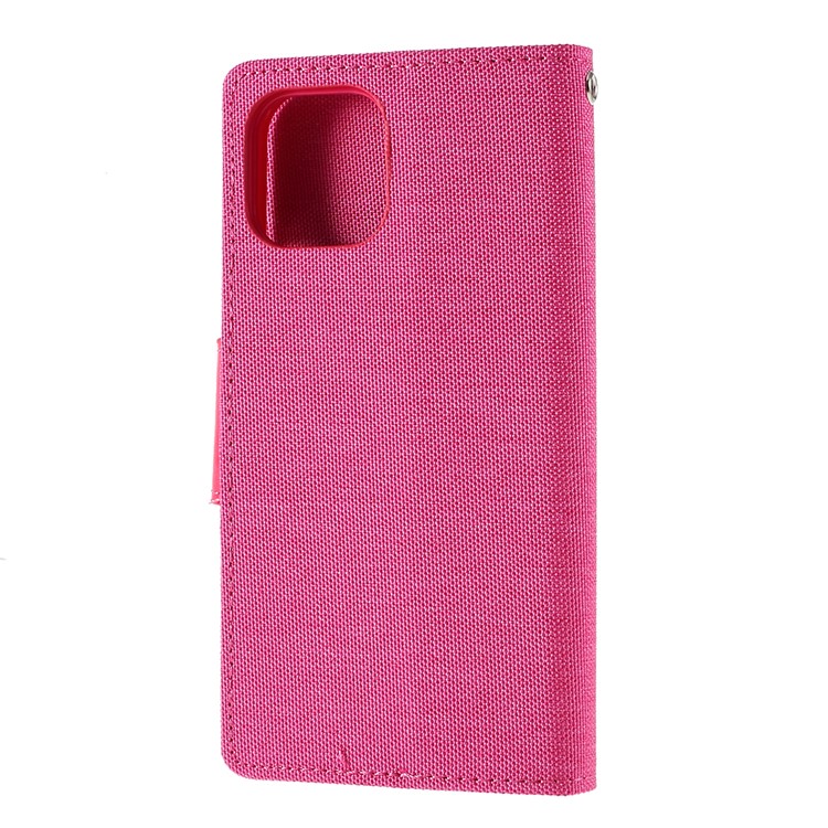 MERCURY GOOSPERY Canvas Leather Wallet Case for iPhone 11 Pro Max 6.5 inch (2019) - Rose-2