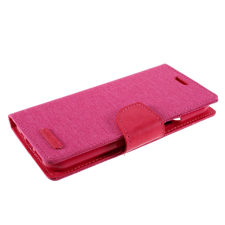 MERCURY GOOSPERY Canvas Leather Wallet Case for iPhone 11 Pro Max 6.5 inch (2019) - Rose-4