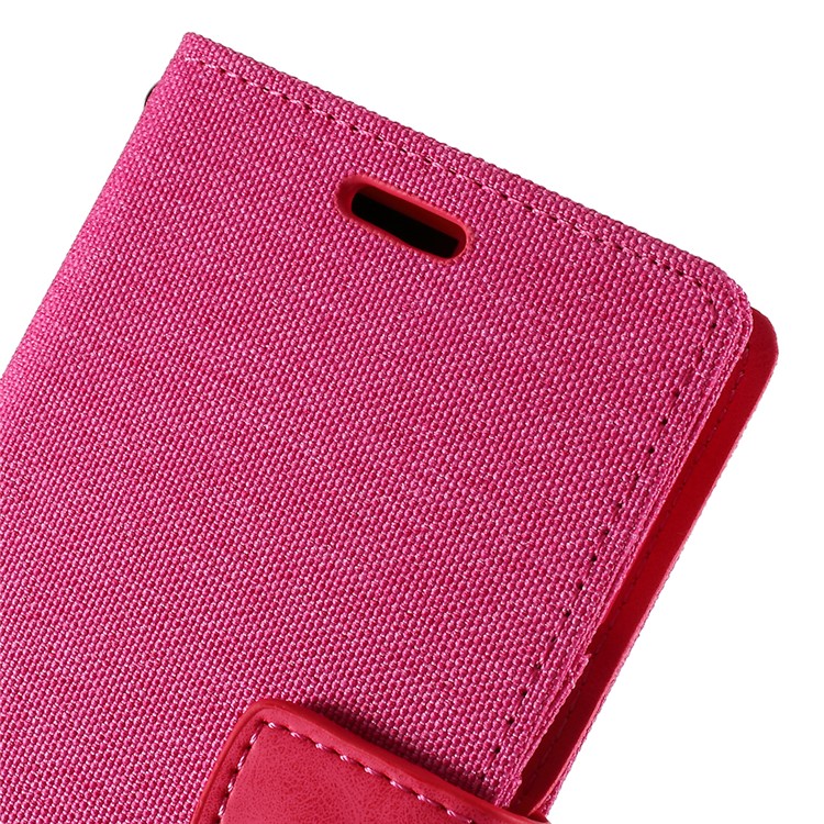 MERCURY GOOSPERY Canvas Leather Wallet Case for iPhone 11 Pro Max 6.5 inch (2019) - Rose-5