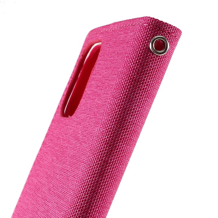 MERCURY GOOSPERY Canvas Leather Wallet Case for iPhone 11 Pro Max 6.5 inch (2019) - Rose-9