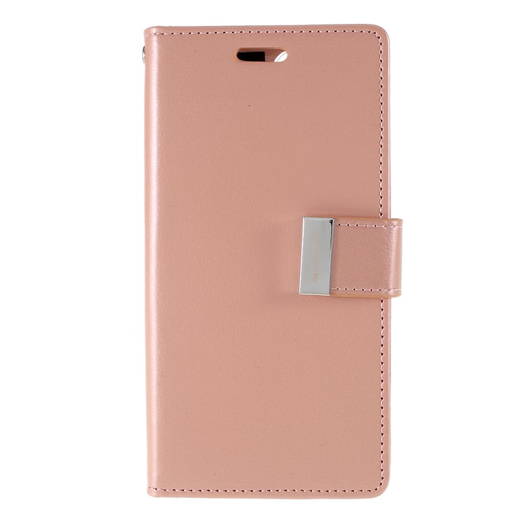 MERCURY GOOSPERY Rich Diary Leather Wallet Phone Shell for iPhone 11 6.1 inch (2019) - Rose Gold-1