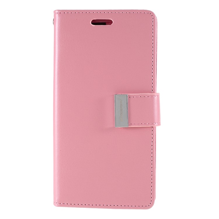 MERCURY GOOSPERY Rich Diary Leather Wallet Phone Casing for iPhone (2019) 6.5-inch - Pink-15