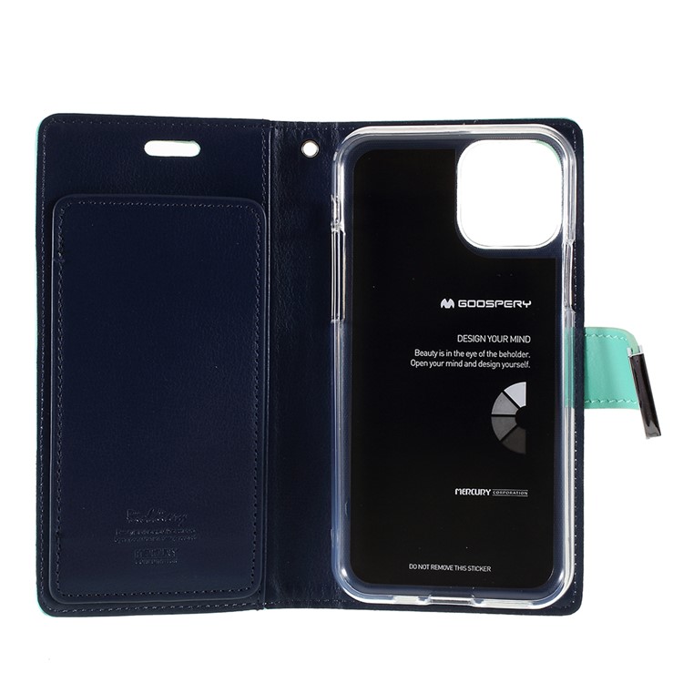Custodia Rigida Per Cellulare MERCURY GOOSPERY In Pelle Per IPhone (2019) Da 6,5 pollici - Ciano-6