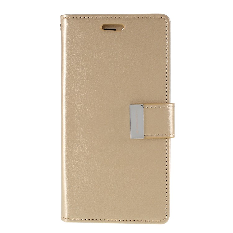 MERCURY GOOSPERY Rich Diary Leather Wallet Phone Casing for iPhone 11 Pro Max 6.5 inch (2019) - Gold-1
