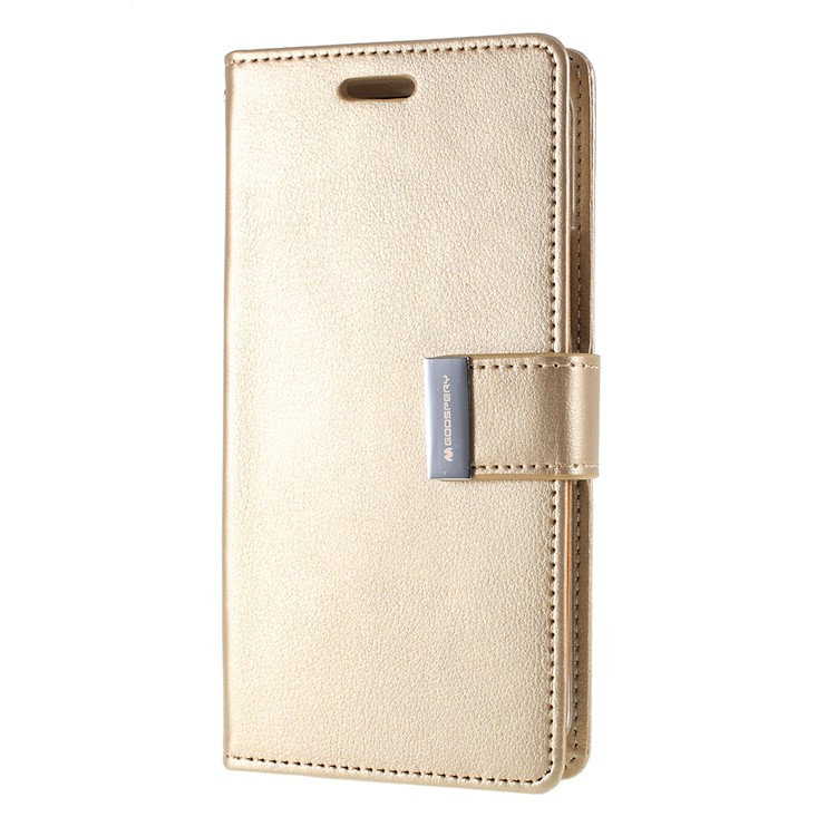 MERCURY GOOSPERY Rich Diary Leather Wallet Phone Casing for iPhone 11 Pro Max 6.5 inch (2019) - Gold-2