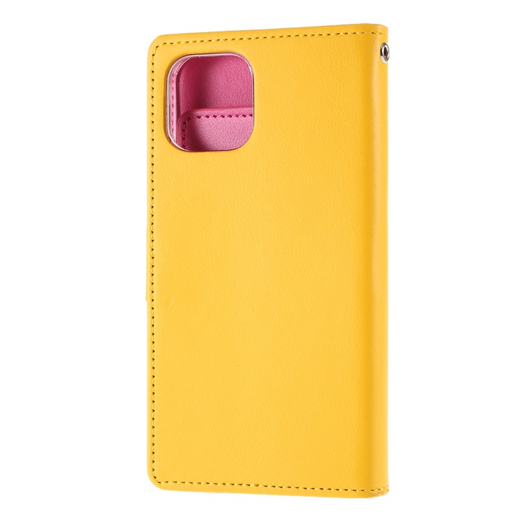 MERCURY GOOSPERY Portefeuille En Cuir De Journal Riche Portefeuille Pour Iphone (2019) 6,5 Pouces - Jaune-3
