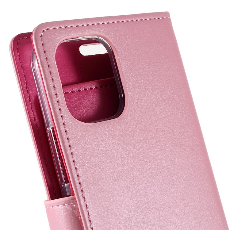 MERCURY GOOSPERY Rich Diary Leather Wallet Cover Protective Phone Shell for iPhone 11 Pro 5.8 inch (2019) - Pink-10