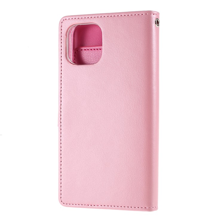 MERCURY GOOSPERY Rich Diary Leather Wallet Cover Protective Phone Shell for iPhone 11 Pro 5.8 inch (2019) - Pink-2