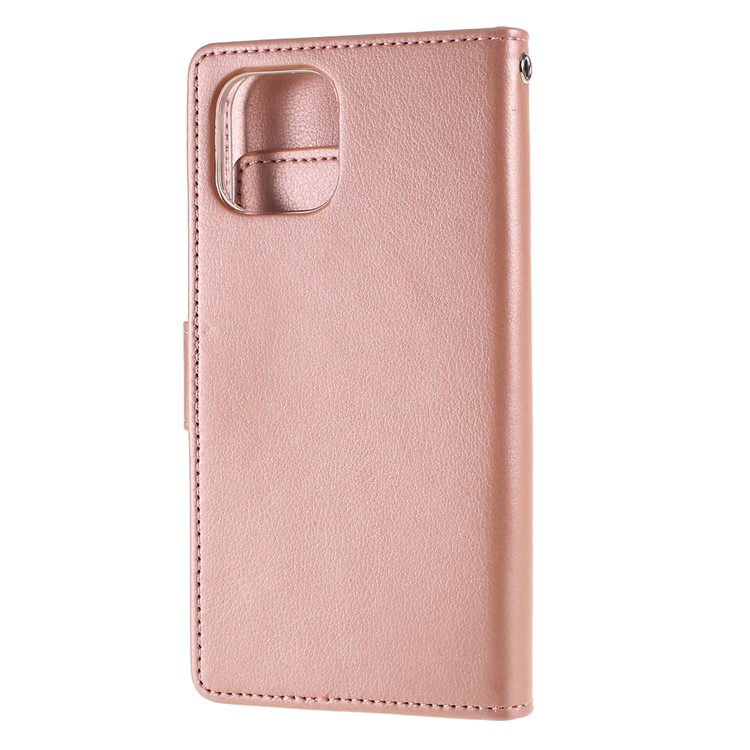 MERCURY GOOSPERY Rico Diário Couro Carteira Capa Protetora Telefone Shell Para Iphone (2019) 5,8 Polegadas - Rosa Ouro-3