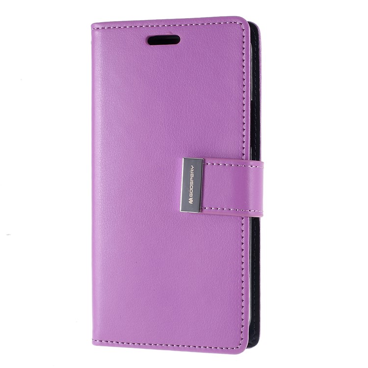 MERCURY GOOSPERY Reichhaltiges Tagebuch Leder Brieftasche Decken Schützende Handyhülle Für Das IPhone (2019) 5,8-Zoll - Lila-2