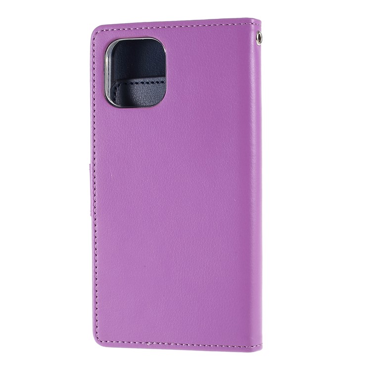 MERCURY GOOSPERY Reichhaltiges Tagebuch Leder Brieftasche Decken Schützende Handyhülle Für Das IPhone (2019) 5,8-Zoll - Lila-3