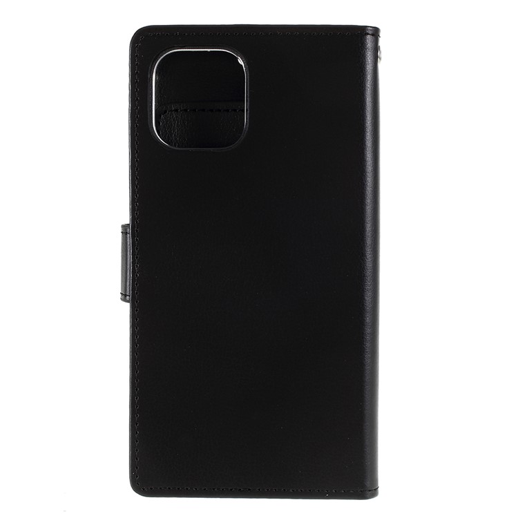 MERCURY GOOSPERY Rich Diary Leather Wallet Cover Protective Phone Shell for iPhone 11 Pro 5.8 inch (2019) - Black-4