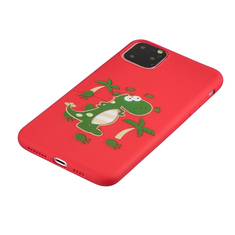 Pattern Printing TPU + Gel Phone Case with Silicone Strap for iPhone 11 Pro Max 6.5 inch (2019) - Red-3