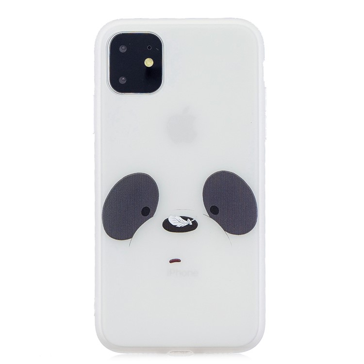 Pattern Printing Soft TPU Back Shell with Handy Strap for iPhone 11 6.1-inch (2019) - White-2
