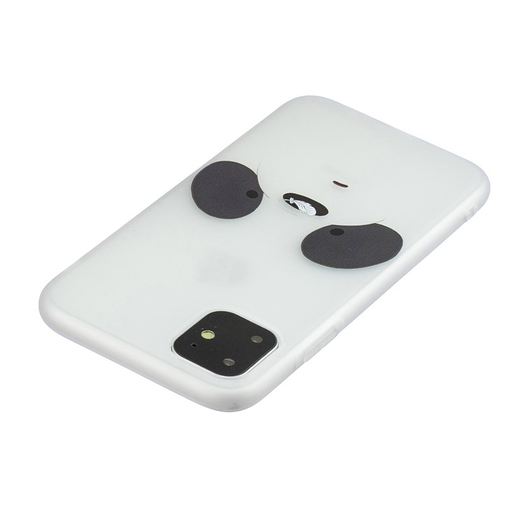 Pattern Printing Soft TPU Back Shell with Handy Strap for iPhone 11 6.1-inch (2019) - White-4