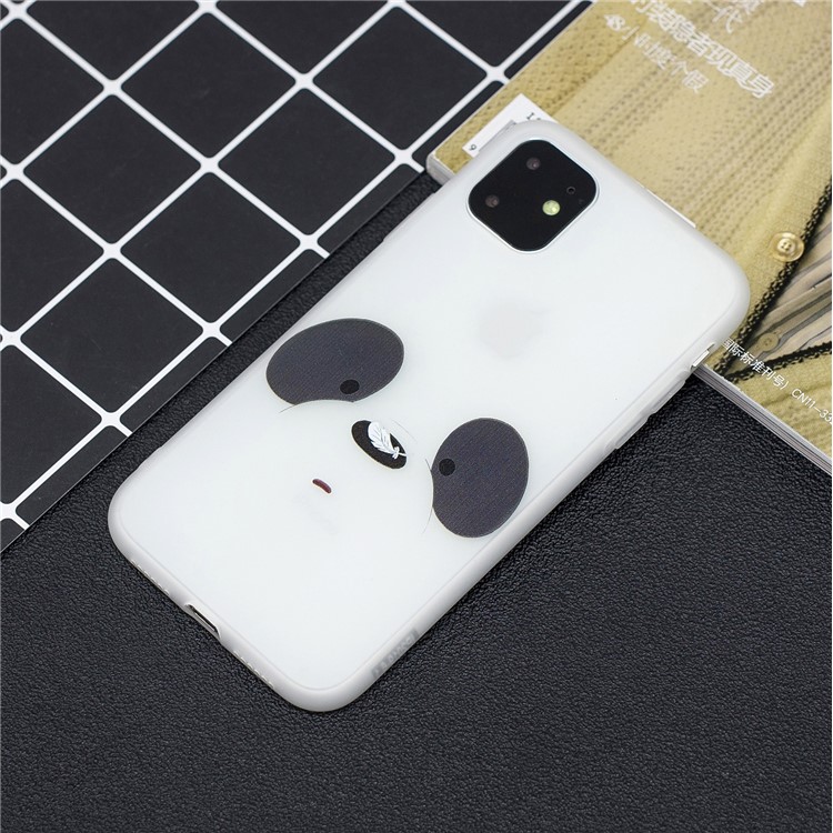 Pattern Printing Soft TPU Back Shell with Handy Strap for iPhone 11 6.1-inch (2019) - White-6