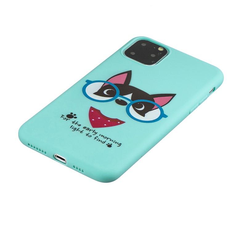 Pattern Printing Soft TPU Back Shell with Handy Strap for iPhone 11 6.1-inch (2019) - Baby Blue-3