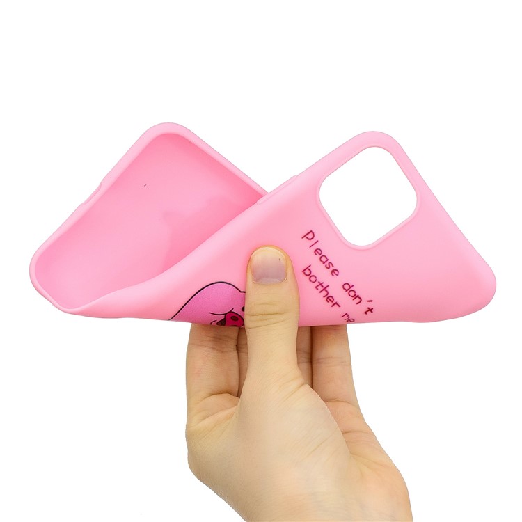 Pattern Printing Soft TPU Back Shell with Handy Strap for iPhone 11 Pro 5.8-inch (2019) - Pink-5