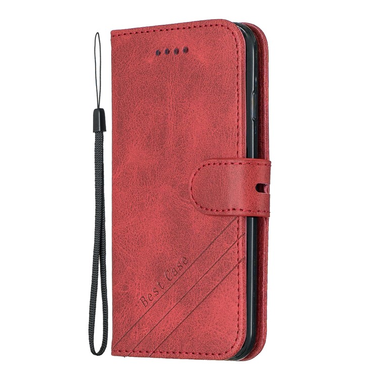 Leather Stand Case with Wallet Shell for iPhone 6/6s/7/8 4.7-inch - Red-2