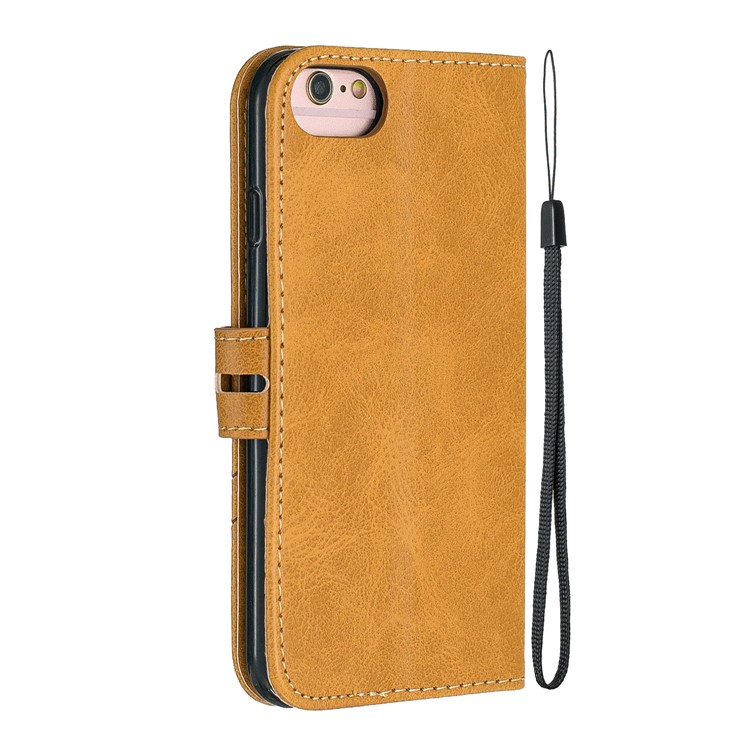 Funda De Cuero Con Carcasa De Billetera Para Iphone 6 / 6s / 7/8 4.7 Pulgadas - Marrón-3