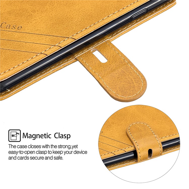 Funda De Cuero Con Carcasa De Billetera Para Iphone 6 / 6s / 7/8 4.7 Pulgadas - Marrón-7