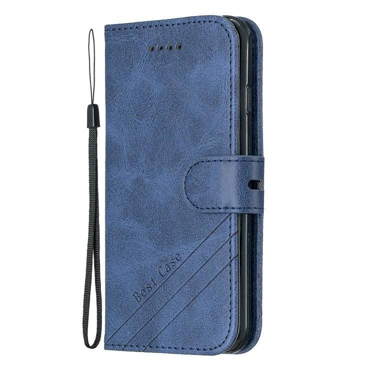 Leather Stand Case with Wallet Shell for iPhone 6/6s/7/8 4.7-inch - Blue-2