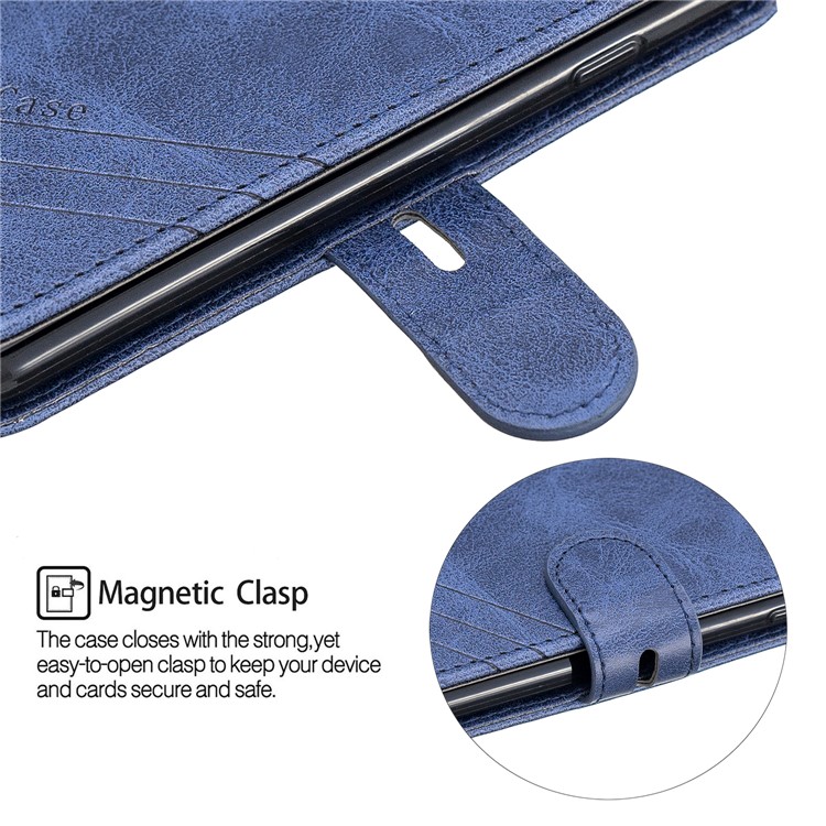 Leather Stand Case with Wallet Shell for iPhone 6/6s/7/8 4.7-inch - Blue-7