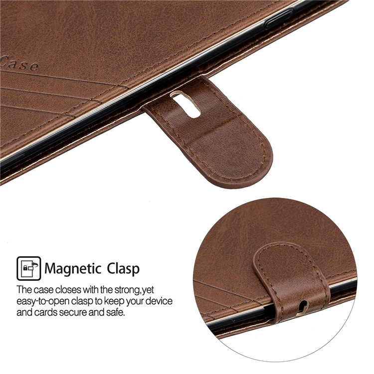 Leather Stand Wallet Phone Case with Lanyard for iPhone 6/6s/7/8 Plus 5.5 inch - Coffee-7
