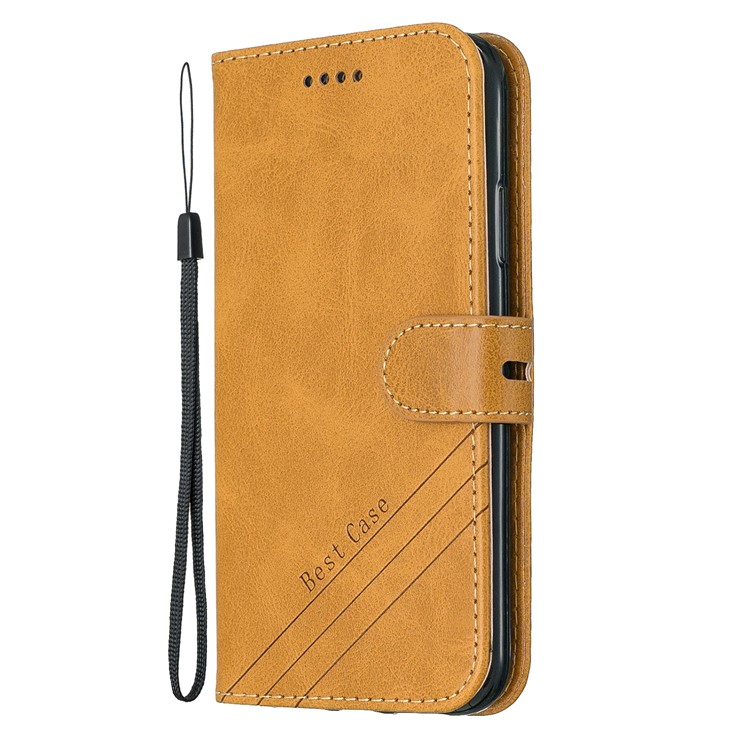 Wallet Leather Stand Case Phone Covering for iPhone XR 6.1 inch - Brown-2