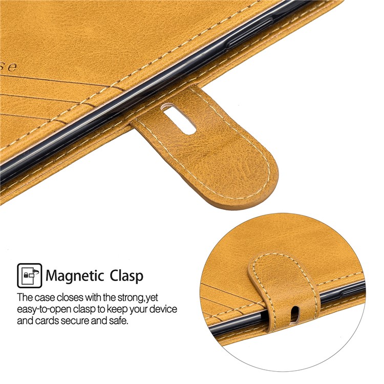 Wallet Leather Stand Case Phone Covering for iPhone XR 6.1 inch - Brown-7