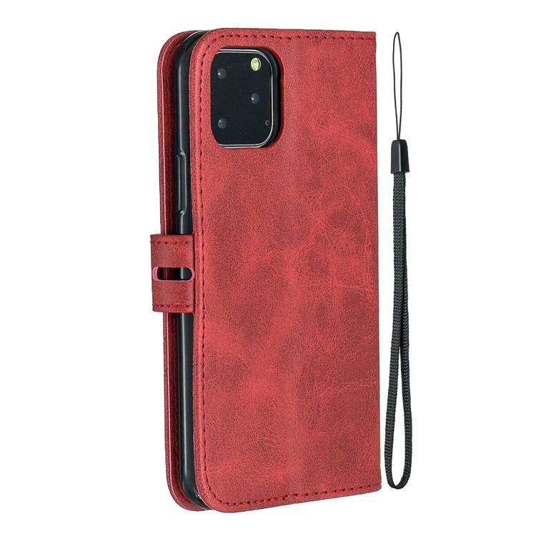 Custodia In Pelle Con Slot Per Schede Per IPhone (2019) Da 5,8 Pollici - Rosso-3