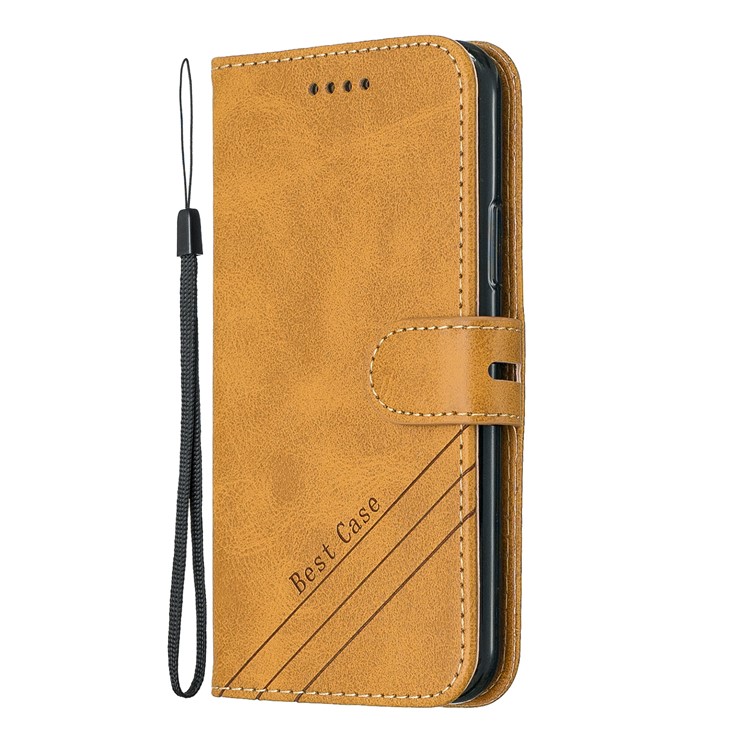 Leather Stand Case with Card Slots for iPhone 11 Pro 5.8 inch (2019) - Brown-2