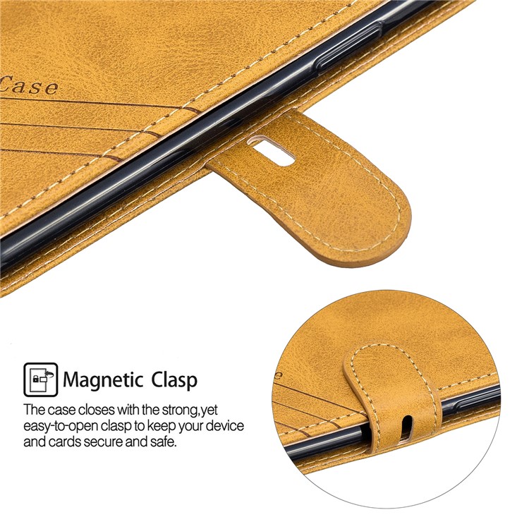 Leather Stand Case with Card Slots for iPhone 11 Pro 5.8 inch (2019) - Brown-7