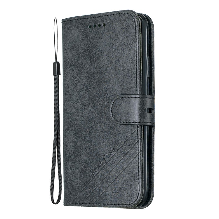 Estojo De Couro Carteira Para Iphone (2019) 6.1-inch - Preto-2
