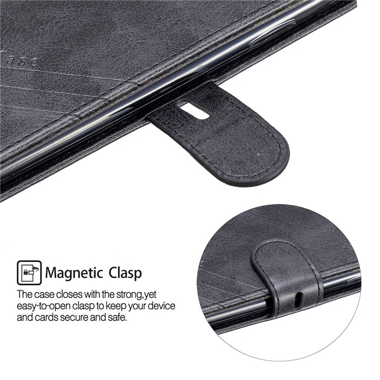 Estojo De Couro Carteira Para Iphone (2019) 6.1-inch - Preto-7